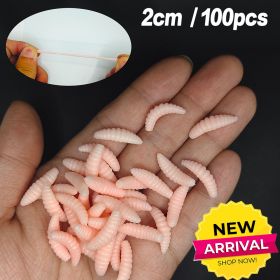 Popular Lure Floating Powder Worm (Color: PINK)