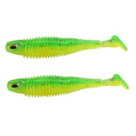 Luya Big T-tail Soft Fish Bait With Crank Lead Head (Option: G 2PCS)