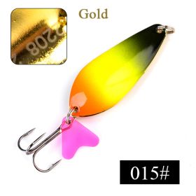 42g Double Iron Plate Sequin Road Sub Fish Hook (Option: 15Color-24g)