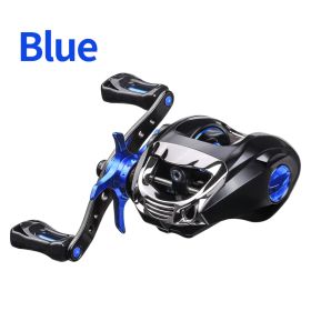 Metal Raft Fishing Reel Luya Hit Black Long Cast Anti Blast Line (Option: Blue-Right Hand)