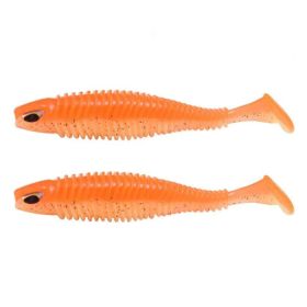 Luya Big T-tail Soft Fish Bait With Crank Lead Head (Option: D 2PCS)