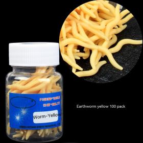 Soft Bait Fake Worm Mealworm Earthworm Red Bottled Bionic Lure (Option: Earthworms 100 Strips Fishy)