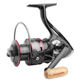 All Metal Lure Spinning Reel Fishing Wheel (Option: Black-HB2000)